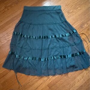 Matilda Jane Deep Teal A-Line Skirt
